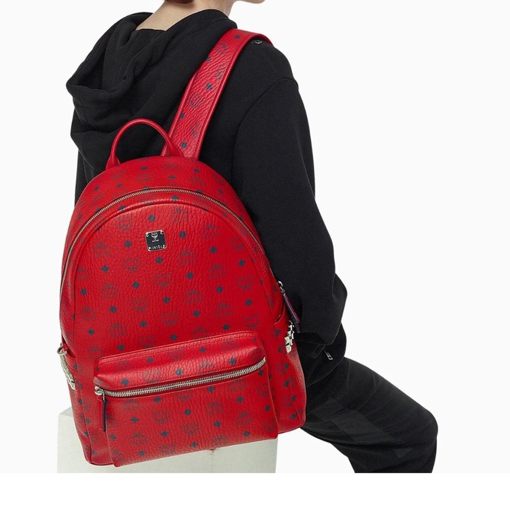 MCM Monogram backpack red/black